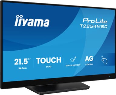 iiyama T2254MSC-B2AG computer monitor 54.6 cm (21.5") 1920 x 1080 pixels Full HD LED Touchscreen Black view 6