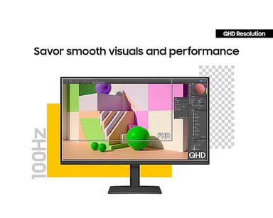 Samsung LS27D600UAU computer monitor 68.6 cm (27") 2560 x 1440 pixels Quad HD Black view 7