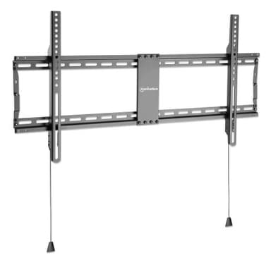 Manhattan Wall Mount for TV & Monitors (Fixed Low Profile), For screens 43" to 100", VESA compatibility: all between 200x200mm to 800x400mm - check the dimensions of the four mounting holes on back of screen to ensure it fits, Max 70kg, Black, Bracket view 3