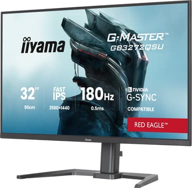 iiyama G-MASTER GB3272QSU-B1 computer monitor 80 cm (31.5") 2560 x 1440 pixels Quad HD LED Black view 3