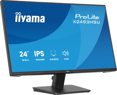 iiyama ProLite X2493HSU-B1 computer monitor 60.5 cm (23.8") 1920 x 1080 pixels Full HD LED Black view 6