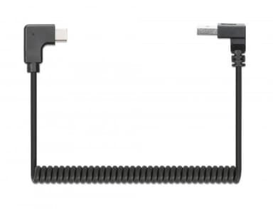 Manhattan USB-C to USB-A Cable, 1m, Male to Male, Black, 480 Mbps (USB 2.0), Tangle Resistant Curly Design, Angled Connectors, Ideal for Charging Cabinets/Carts, Charge only - not for data sync, Hi-Speed USB, Lifetime Warranty view 4