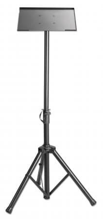 Manhattan Tripod Floor Mount for TV/Monitor/Projector/Laptop, For screens: 13" to 32", VESA compatibility: 75x75 and 100x100mm - check the dimensions of the four mounting holes on back of screen to ensure it fits, Max 15kg, Height Adjustable, Black, Bracket view 4