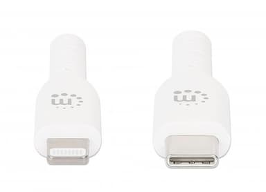 Manhattan USB-C to Lightning Cable, Charge & Sync, 2m, White, For Apple iPhone/iPad/iPod, Male to Male, MFi Certified (Apple approval program), 480 Mbps (USB 2.0), Hi-Speed USB, Lifetime Warranty view 4
