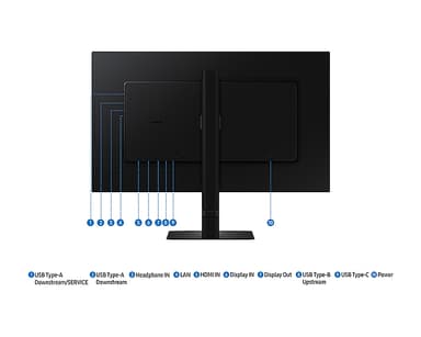 Samsung LS27D600UAU computer monitor 68.6 cm (27") 2560 x 1440 pixels Quad HD Black view 10