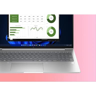 HP EliteBook 6 G1ah AMD Ryzen™ 5 220 Laptop 40.6 cm (16") WUXGA 24 GB DDR5-SDRAM 512 GB SSD Wi-Fi 6E (802.11ax) Windows 11 Pro AI PC Silver view 6