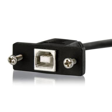 StarTech.com 3 ft Panel Mount USB Cable B to B - F/M view 3