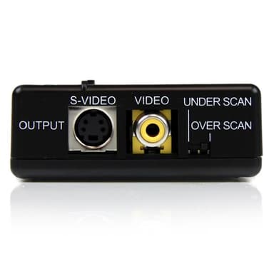 StarTech.com High Resolution VGA to Composite (RCA) or S-Video Converter - PC to TV view 5