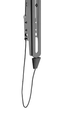 Manhattan Wall Mount for TV & Monitors (Fixed Low Profile), For screens 43" to 100", VESA compatibility: all between 200x200mm to 800x400mm - check the dimensions of the four mounting holes on back of screen to ensure it fits, Max 70kg, Black, Bracket view 6