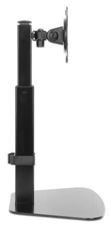 Manhattan Desk Mount for TV & Monitors (Gas Spring), Stand Assembly, Tilt/Swivel/Rotation/Height, For screens: 10" to 27", VESA compatibility: 75x75 and 100x100mm - check the dimensions of the four mounting holes on back of screen to ensure it fits, Max 8kg,Bracket view 3