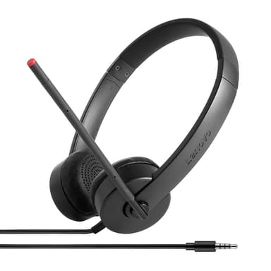 Lenovo Stereo Analog Headset Wired Head-band Office/Call center Black view 2