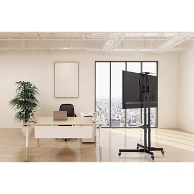 Manhattan Trolley Mount Stand for TV & Monitors, For screens 37" to 65", VESA compatibility: all between 200x200 to 600x400mm - check the dimensions of the four mounting holes on back of screen to ensure it fits, Max 40kg, Black, LFD, Bracket, Lifetime Warranty view 9