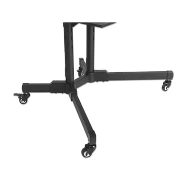 Manhattan Trolley Mount Stand for TV & Monitors, For screens 37" to 65", VESA compatibility: all between 200x200 to 600x400mm - check the dimensions of the four mounting holes on back of screen to ensure it fits, Max 40kg, Black, LFD, Bracket, Lifetime Warranty view 6