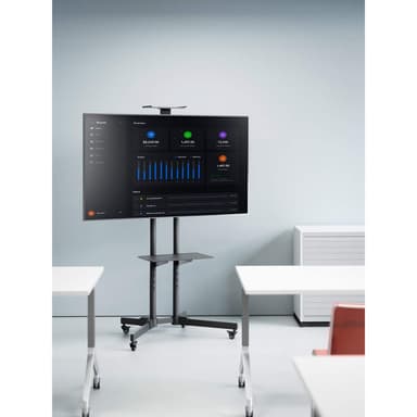 Manhattan Trolley Mount Stand for TV & Monitors, For screens 37" to 65", VESA compatibility: all between 200x200 to 600x400mm - check the dimensions of the four mounting holes on back of screen to ensure it fits, Max 40kg, Black, LFD, Bracket, Lifetime Warranty view 12