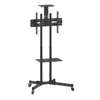 Manhattan Trolley Mount Stand for TV & Monitors, For screens 37" to 65", VESA compatibility: all between 200x200 to 600x400mm - check the dimensions of the four mounting holes on back of screen to ensure it fits, Max 40kg, Black, LFD, Bracket, Lifetime Warranty view 3