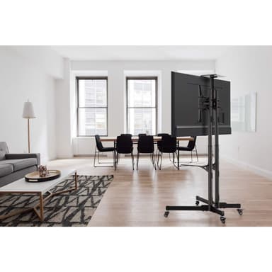 Manhattan Trolley Mount Stand for TV & Monitors, For screens 37" to 65", VESA compatibility: all between 200x200 to 600x400mm - check the dimensions of the four mounting holes on back of screen to ensure it fits, Max 40kg, Black, LFD, Bracket, Lifetime Warranty view 10
