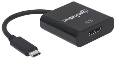 Manhattan USB-C to DisplayPort 1.2 Cable, 4K@30Hz, 21cm, Male to Female, Black, Lifetime Warranty view 3