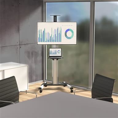 StarTech.com TV Cart - Height Adjustable - Lockable Wheels view 9