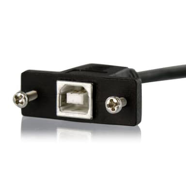 StarTech.com 1 ft Panel Mount USB Cable B to B - F/M view 3