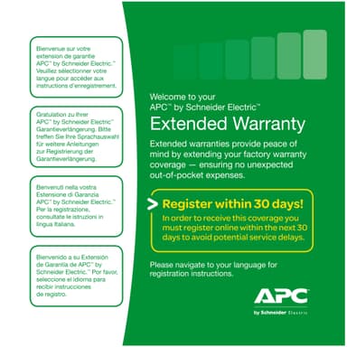 APC Warranty extension service pack, for new product purchase, 3yr, level 06 view 2