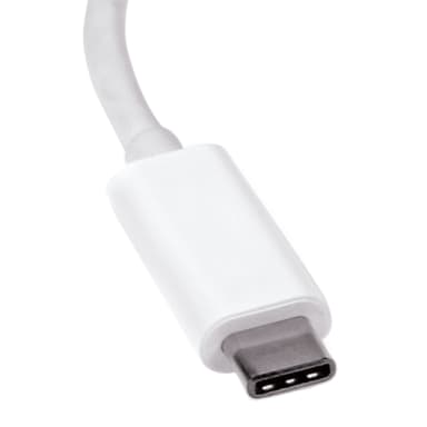 StarTech.com USB C to DisplayPort Adapter - 4K 60Hz/8K 30Hz - USB Type-C to DP 1.4 HBR2 Adapter Dongle - Compact USB-C (DP Alt Mode) Monitor Video Converter - Thunderbolt 3 Compatible - White view 4