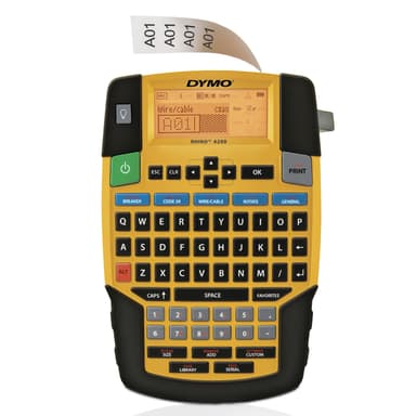 DYMO RHINO 4200 Industrial Label Maker | QWERTY Keyboard & Time-Saving Hot Keys | Durable Label Printer for Job Sites and Heavy-Duty Labelling Jobs view 3