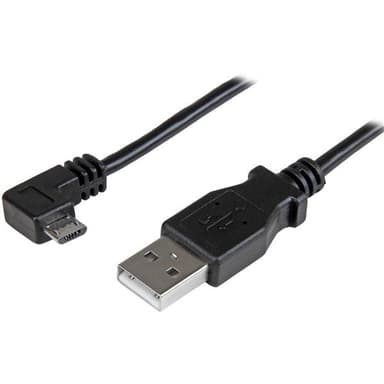 StarTech.com Micro-USB Charge-and-Sync Cable M/M - Right-Angle Micro-USB - 24 AWG - 0.5 m view 2