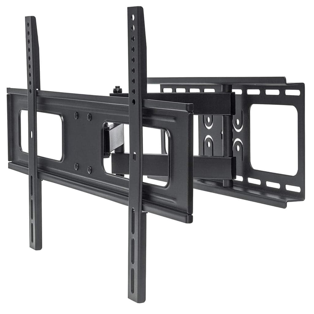 Manhattan Wall Mount for TV & Monitors (Full Motion), For screens 37" to 65", VESA compatibility: all between 200x200mm to 600x400mm - check the dimensions of the four mounting holes on back of screen to ensure it fits, Max 50kg, Black, Bracket, Lifetime Warranty