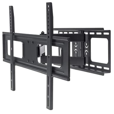 Manhattan Wall Mount for TV & Monitors (Full Motion), For screens 37" to 65", VESA compatibility: all between 200x200mm to 600x400mm - check the dimensions of the four mounting holes on back of screen to ensure it fits, Max 50kg, Black, Bracket, Lifetime Warranty view 2