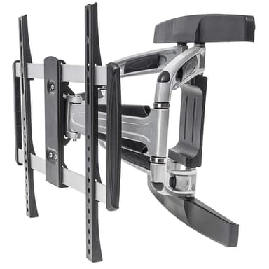 Manhattan Wall Mount for TV & Monitors (Full Motion), For screens 32" to 55", VESA compatibility: all between 100x100mm to 400x400mm - check the dimensions of the four mounting holes on back of screen to ensure it fits, Max 50kg, Black, Bracket, Lifetime Warranty view 2