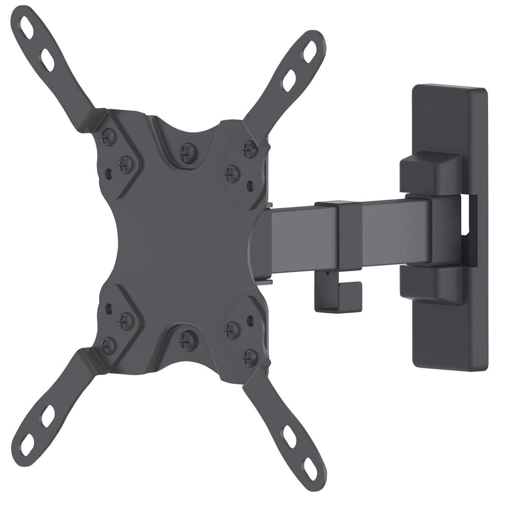 Manhattan Wall Mount for TV & Monitors (Tilt and Swivel 2 pivots), For screens 13" to 42", VESA compatibility: all between 75x75mm to 200x200mm - check the dimensions of the four mounting holes on back of screen to ensure it fits, Max 20kg, Bracket