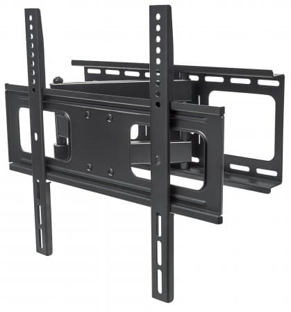 Manhattan Wall Mount for TV & Monitors (Full Motion), For screens 32" to 55", VESA compatibility: all between 200x200mm to 400x400mm - check the dimensions of the four mounting holes on back of screen to ensure it fits, Max 50kg, Black, Bracket, Lifetime Warranty