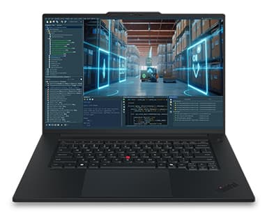 Lenovo ThinkPad P1 Gen 9 Intel Core Ultra 9 386H Mobile workstation 40.6 cm (16") WUXGA 64 GB LPDDR5x-SDRAM 1 TB SSD NVIDIA RTX PRO 2000 Blackwell Wi-Fi 7 (802.11be) Windows 11 Pro Black English view 2