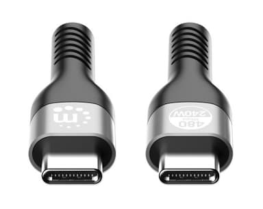 Manhattan Fast USB-C to USB-C Cable (240W), 2m, 240W Laptop Charging, Works with ALL Laptops (Note additional USB-C 240W wall charger needed), Extra-Long Reach for Desk or Floor Sockets, 3 year Warranty view 4
