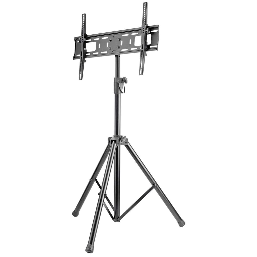 Manhattan Tripod Floor Mount for TV & Monitors, Stand Assembly, For screens: 37" to 65", VESA compatibility: all between 200x200 to 600x400mm - check the dimensions of the four mounting holes on back of screen to ensure it fits, Max 35kg, Black, LFD, Bracket