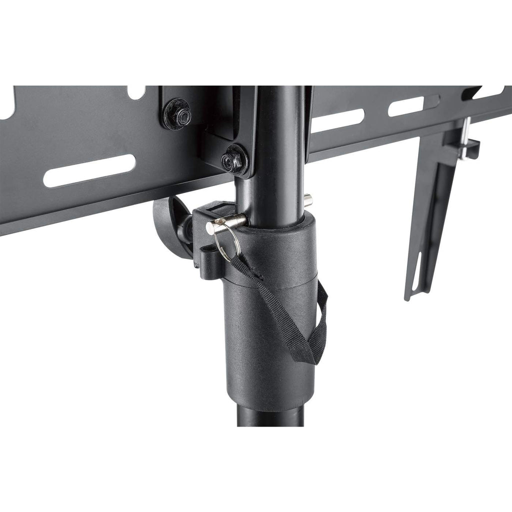Manhattan Tripod Floor Mount for TV & Monitors, Stand Assembly, For screens: 37" to 65", VESA compatibility: all between 200x200 to 600x400mm - check the dimensions of the four mounting holes on back of screen to ensure it fits, Max 35kg, Black, LFD, Bracket view 5