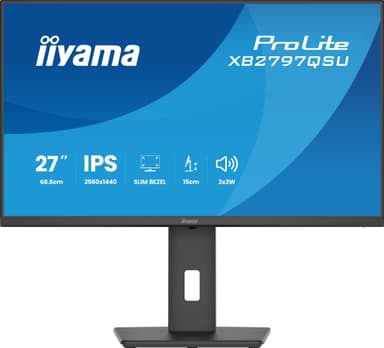 iiyama ProLite XB2797QSU-B1 computer monitor 68.6 cm (27") 2560 x 1440 pixels Quad HD LED Black view 4
