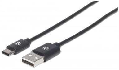 Manhattan USB-C to USB-A Cable, 50cm, Male to Male, Black, 480 Mbps (USB 2.0), Hi-Speed USB, Lifetime Warranty, Equivalent to USB2AC50CM view 2