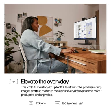 HP Series 3 Pro 27 inch FHD Monitor - 327pf view 7