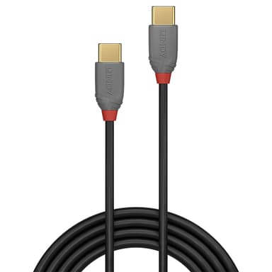 Lindy 2m USB 2.0 Type C to C Cable, Anthra Line view 3