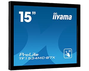 iiyama TF1534MC-B7X computer monitor 38.1 cm (15") 1024 x 768 pixels XGA LED Touchscreen Multi-user Black view 2