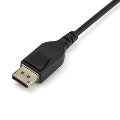 StarTech.com 2 m VESA Certified DisplayPort 1.4 Cable - 8K 60Hz HBR3 HDR - 6 ft Super UHD DisplayPort to DisplayPort Monitor Cord - Ultra HD 4K 120Hz DP 1.4 Slim Video Cable M/M DP Connector view 3