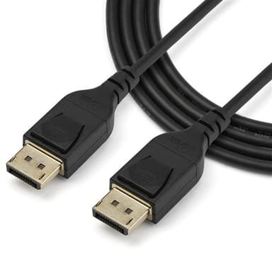 StarTech.com 2 m VESA Certified DisplayPort 1.4 Cable - 8K 60Hz HBR3 HDR - 6 ft Super UHD DisplayPort to DisplayPort Monitor Cord - Ultra HD 4K 120Hz DP 1.4 Slim Video Cable M/M DP Connector view 5