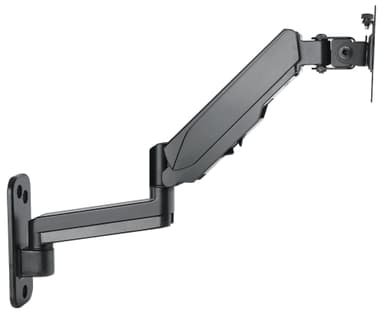 Manhattan Wall Mount for TV & Monitors (Spring Arm 3 pivots), For screens 17" to 32", VESA compatibility: 75x75mm and 100x100mm - check the dimensions of the four mounting holes on back of screen to ensure it fits, Max 8kg, Black, Bracket, Lifetime Warranty view 5