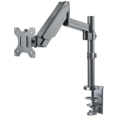 Manhattan Desk Mount for TV & Monitors (Full Motion Gas Spring), For screens 13" to 27", Clamp or Grommet Assembly, VESA compatibility: 75x75mm and 100x100mm - check the dimensions of the four mounting holes on back of screen to ensure it fits, Max 8kg, Bracket view 2