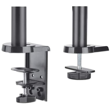Manhattan Desk Mount for TV & Monitors (Full Motion Gas Spring), For screens 13" to 27", Clamp or Grommet Assembly, VESA compatibility: 75x75mm and 100x100mm - check the dimensions of the four mounting holes on back of screen to ensure it fits, Max 8kg, Bracket view 6