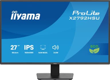 iiyama ProLite X2792HSU-B1 computer monitor 68.6 cm (27") 1920 x 1080 pixels Full HD LED Black view 4