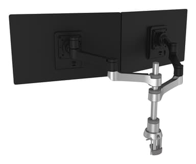 R-Go Tools Monitor arm R-Go Zepher Dual, for two monitors, fully adjustable, 0- 8 kg load capacity, 100% circular, black view 3