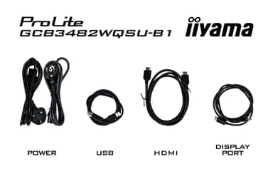iiyama GCB3482WQSU-B1 computer monitor 86.4 cm (34") 3440 x 1440 pixels UltraWide Quad HD LED Black view 14