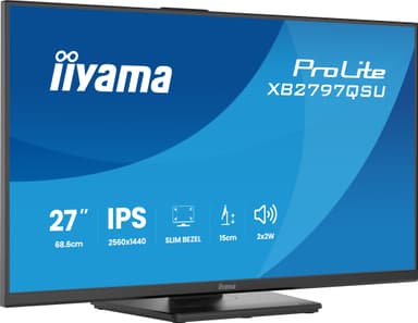 iiyama ProLite XB2797QSU-B1 computer monitor 68.6 cm (27") 2560 x 1440 pixels Quad HD LED Black view 10